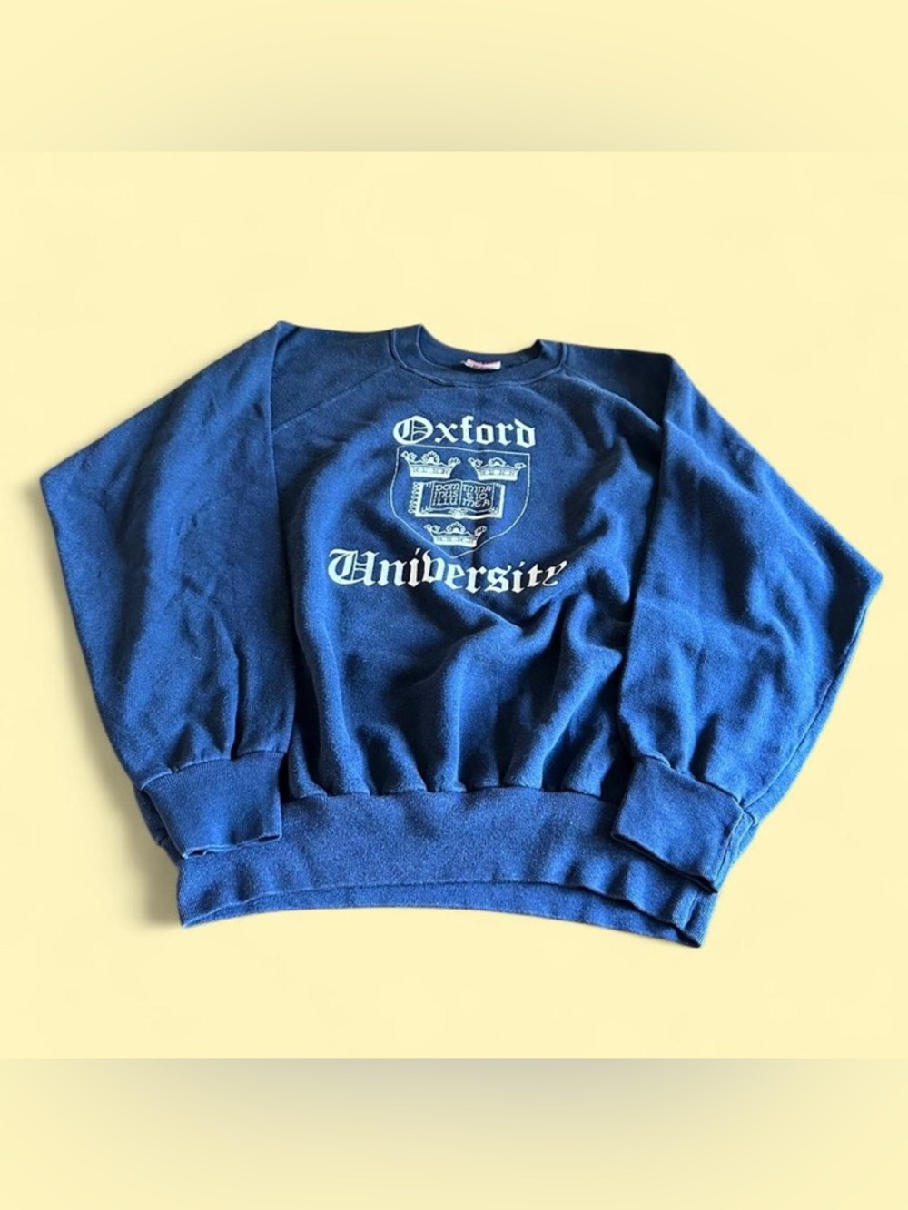 Vintage Oxford University Sweatshirt Navy Blue Men’s XL USA Crewneck Blues